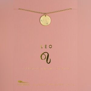 Lucky Feather Leo Zodiac necklace